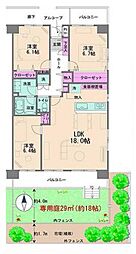 間取図画像 3LDK