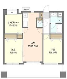 デュオ川口青木公園 3LDKの間取図画像