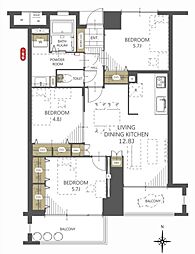 間取図画像 3LDK