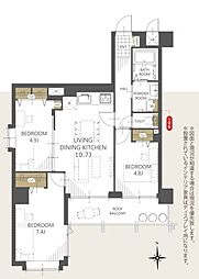間取図画像 3LDK