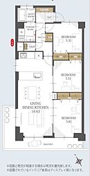 わらび住宅 3LDKの間取図画像