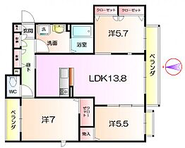 シャーメゾン馬酔木  ｜ 大阪府堺市堺区中三国ヶ丘町7丁（賃貸マンション3LDK・3階・75.84㎡） その2