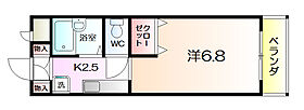 メゾングラティア  ｜ 大阪府堺市堺区綾之町西3丁（賃貸マンション1K・2階・21.85㎡） その2