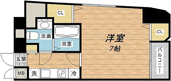 CITY SPIRE堺筋本町 ｜大阪府大阪市中央区本町橋(賃貸マンション1K・9階・29.95㎡)の写真 その2