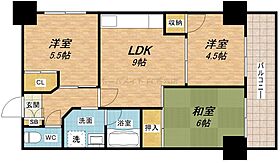 ヒルブリッジヒルNo.2  ｜ 大阪府大阪市中央区東高麗橋（賃貸マンション3LDK・5階・55.72㎡） その2