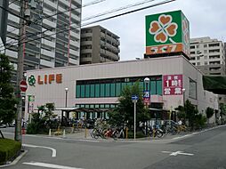 【スーパー】ライフ靱店まで612ｍ