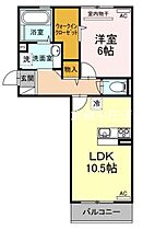 アコール　ジェンテ　A棟  ｜ 岡山県倉敷市田ノ上（賃貸アパート1LDK・2階・44.71㎡） その2