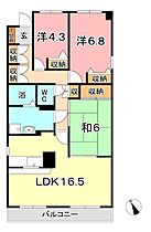 グリーンコート日吉 105 ｜ 岡山県倉敷市日吉町286（賃貸マンション3LDK・1階・75.05㎡） その2