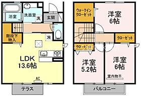 カーサ　マリン 101 ｜ 岡山県倉敷市笹沖233-1（賃貸テラスハウス3LDK・1階・78.97㎡） その2