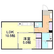 シャトーピエーシャン 206 ｜ 岡山県倉敷市中島853-8（賃貸アパート1LDK・2階・44.20㎡） その2