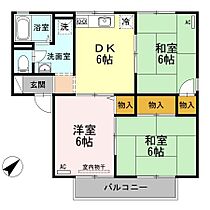 サザンハイツ 101 ｜ 岡山県倉敷市児島田の口7丁目7-8（賃貸アパート3DK・1階・53.70㎡） その2