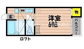 玉島長尾ハイツ　B棟 203 ｜ 岡山県倉敷市玉島長尾2626-2（賃貸アパート1K・2階・25.07㎡） その2