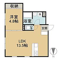 アメリ 101 ｜ 岡山県倉敷市中庄1561-1（賃貸アパート1LDK・1階・40.63㎡） その2