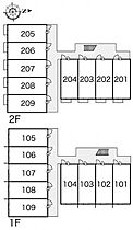 レオパレスルピナス高柳東町 206 ｜ 岡山県岡山市北区高柳東町1-27-5（賃貸アパート1K・2階・23.18㎡） その4