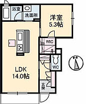 ライフナカシマ 102 ｜ 岡山県倉敷市中島2733-1（賃貸アパート1LDK・1階・45.93㎡） その2