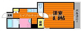 Alicia 201 ｜ 岡山県倉敷市八王寺町30-2（賃貸アパート1K・2階・27.29㎡） その2