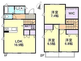 パーチェ 102 ｜ 岡山県倉敷市笹沖1155-6（賃貸アパート3LDK・1階・90.37㎡） その2