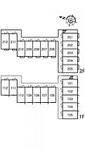 レオパレスそら 208 ｜ 岡山県倉敷市西中新田337-2（賃貸アパート1K・2階・20.28㎡） その4