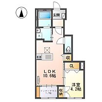 岡山県浅口市金光町佐方（賃貸アパート1LDK・1階・42.15㎡） その2