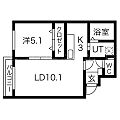 リトス美園4階5.4万円