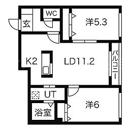 コンフォート・グローレ 2階/202