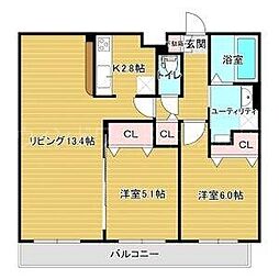 レジデンス北野ヒルズI 2階/203