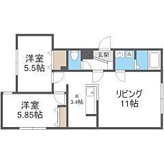 物件の間取り