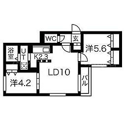 レガリア美園 4階/401