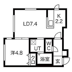 プラティーク平岸 4階