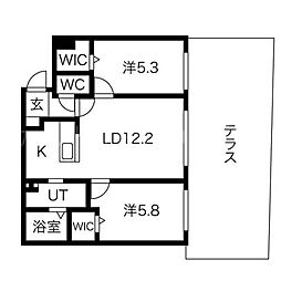 CLASSEN32 2LDKの間取図画像