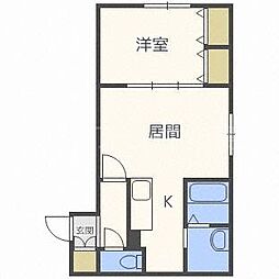 GRANDMERAUBE 1LDKの間取図画像