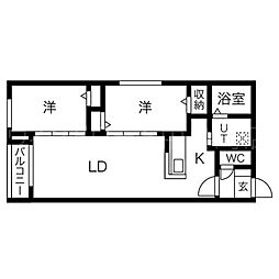 ラフィーネ南平岸III 4階