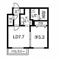 ローズウッドナカノシマ2階6.0万円