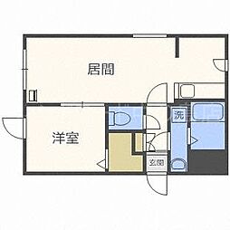 プロヴィデンス中の島 1LDKの間取図画像