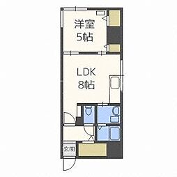 CASATRESNEO 1LDKの間取図画像