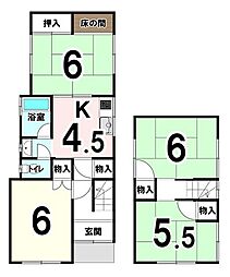 深草大亀谷万帖敷町　中古戸建