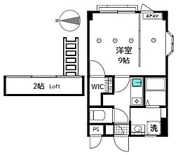 ハーツロケーション 1SKの間取図画像