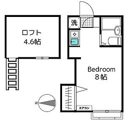 グレースステージ ワンルームの間取図画像