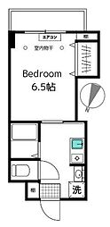 シオン烏山 1Kの間取図画像