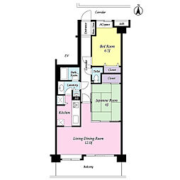 間取図画像 2LDK