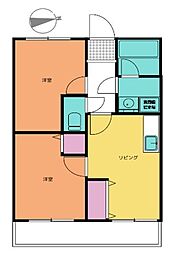 マイランド蘇我 2LDKの間取図画像