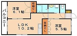 間取図画像 2LDK