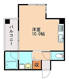 レントハウス直方ビル 1Kの間取図画像