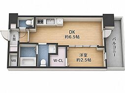 エステムコート名古屋サウスプレミオ 1DKの間取図画像