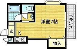 コトブキケイハイツ 1Kの間取図画像