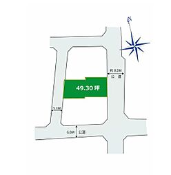 越谷市平方　全1区画