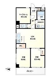 ワコーレ西新井 2SLDKの間取図画像