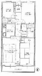 春日部ガーデンハウス弐番館 3LDKの間取図画像