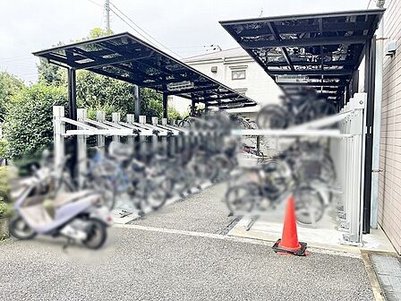 日々の暮らしの利便性を高める整えられた駐輪スペースです
