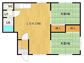 第1三輪コーポ 102 ｜ 北海道北見市東三輪1丁目91番地81号（賃貸アパート2LDK・1階・48.60㎡） その2